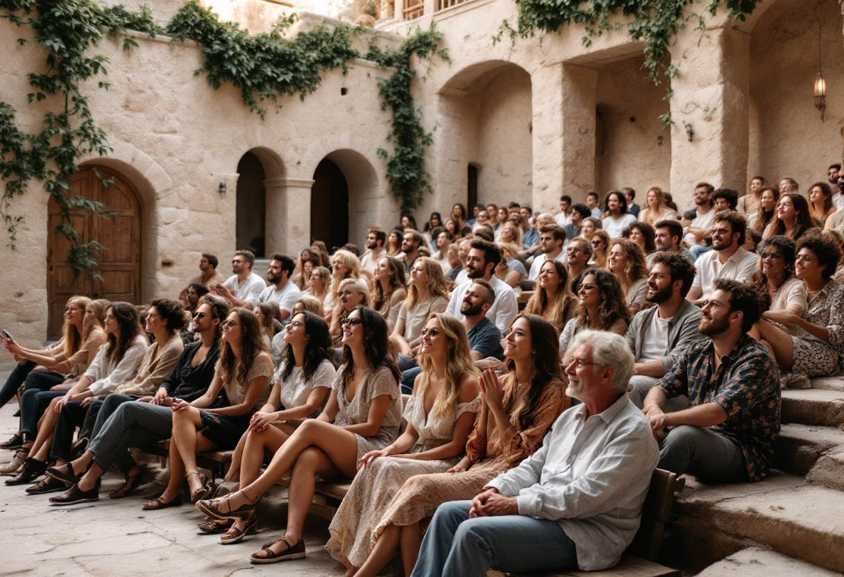 image of audience enjoying entertainment